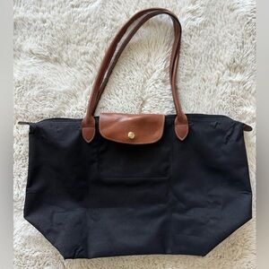 Classic Black Tote with Long Handles Longchamp Large OK Condition